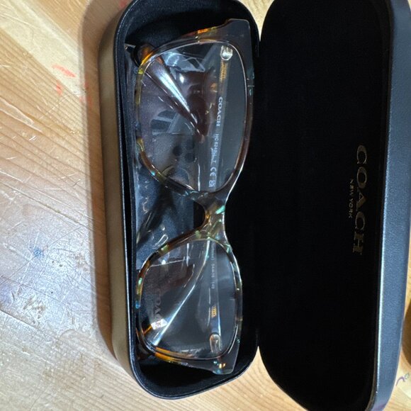 Coach HC6248U Jade Pearl Tortoise Eyeglass Frames 54-16-140 Demo Lenses And Case - Picture 2 of 11